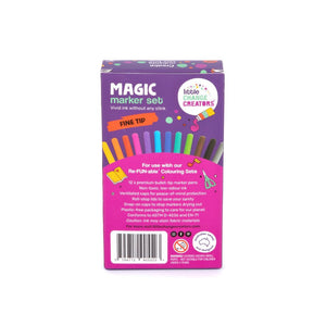 12 pack of fine tip markers from behind