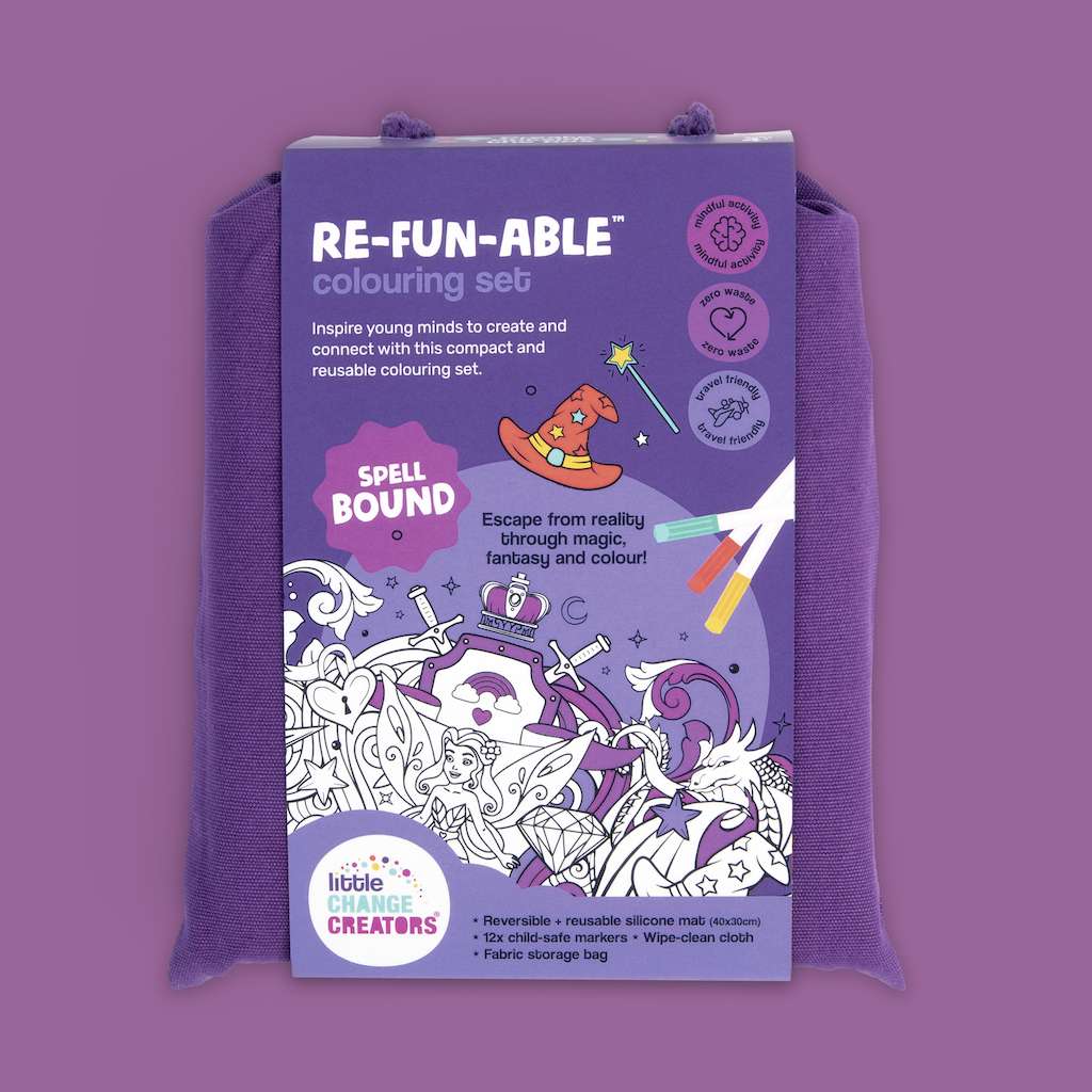 Spellbound double sided silicone colouring mat