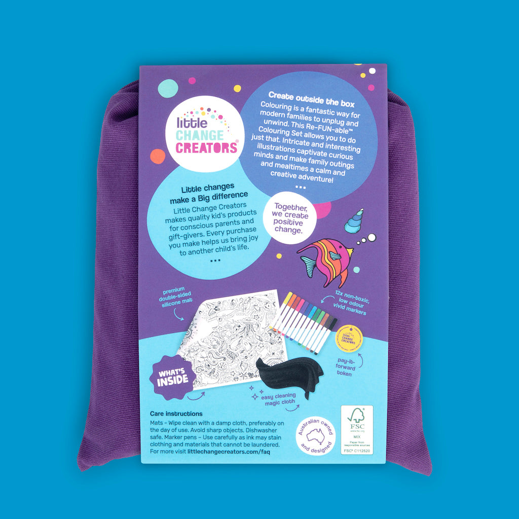 Double sided Underwater colouring set