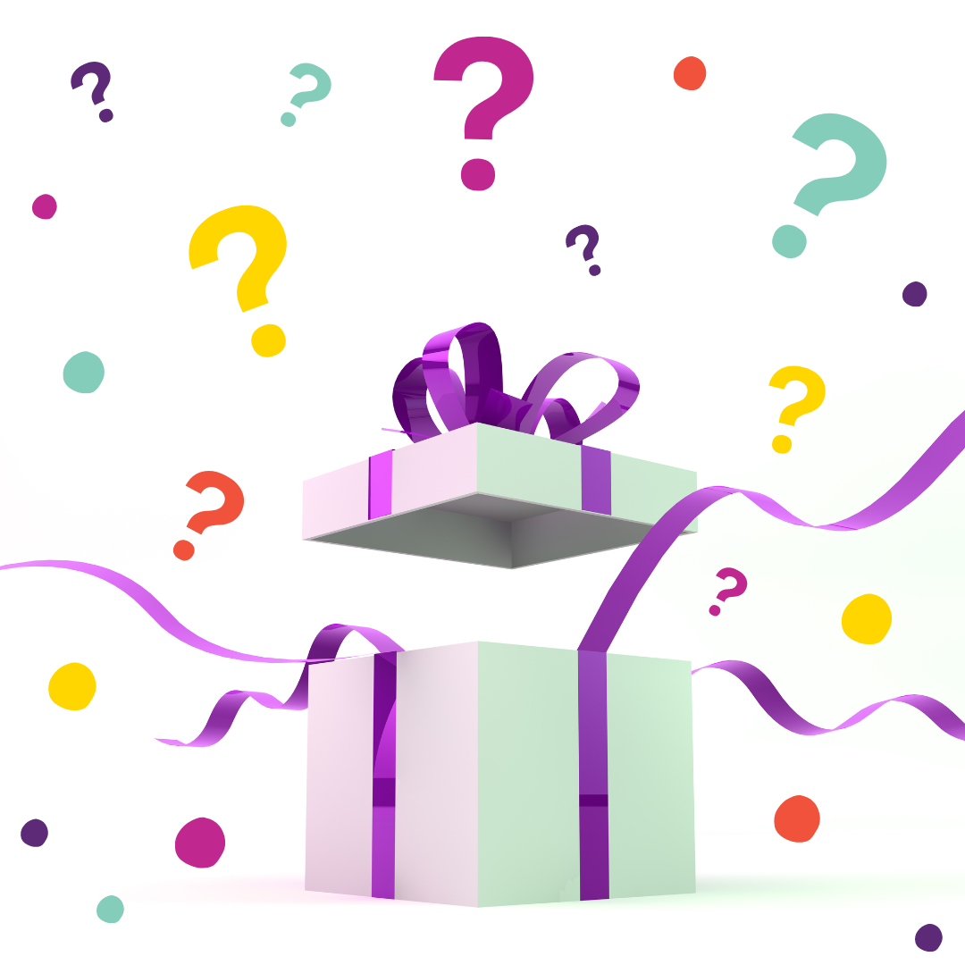 Box exploding with questions marks flying everywhere