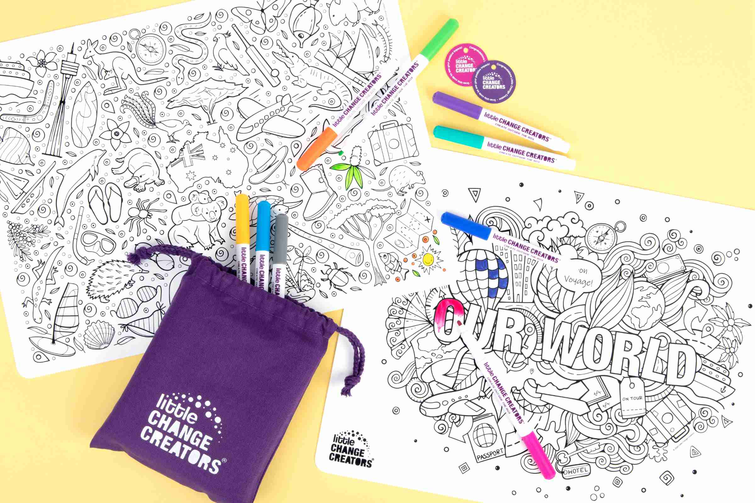 Creative alternatives to colouring books for kids - Little Change Creators