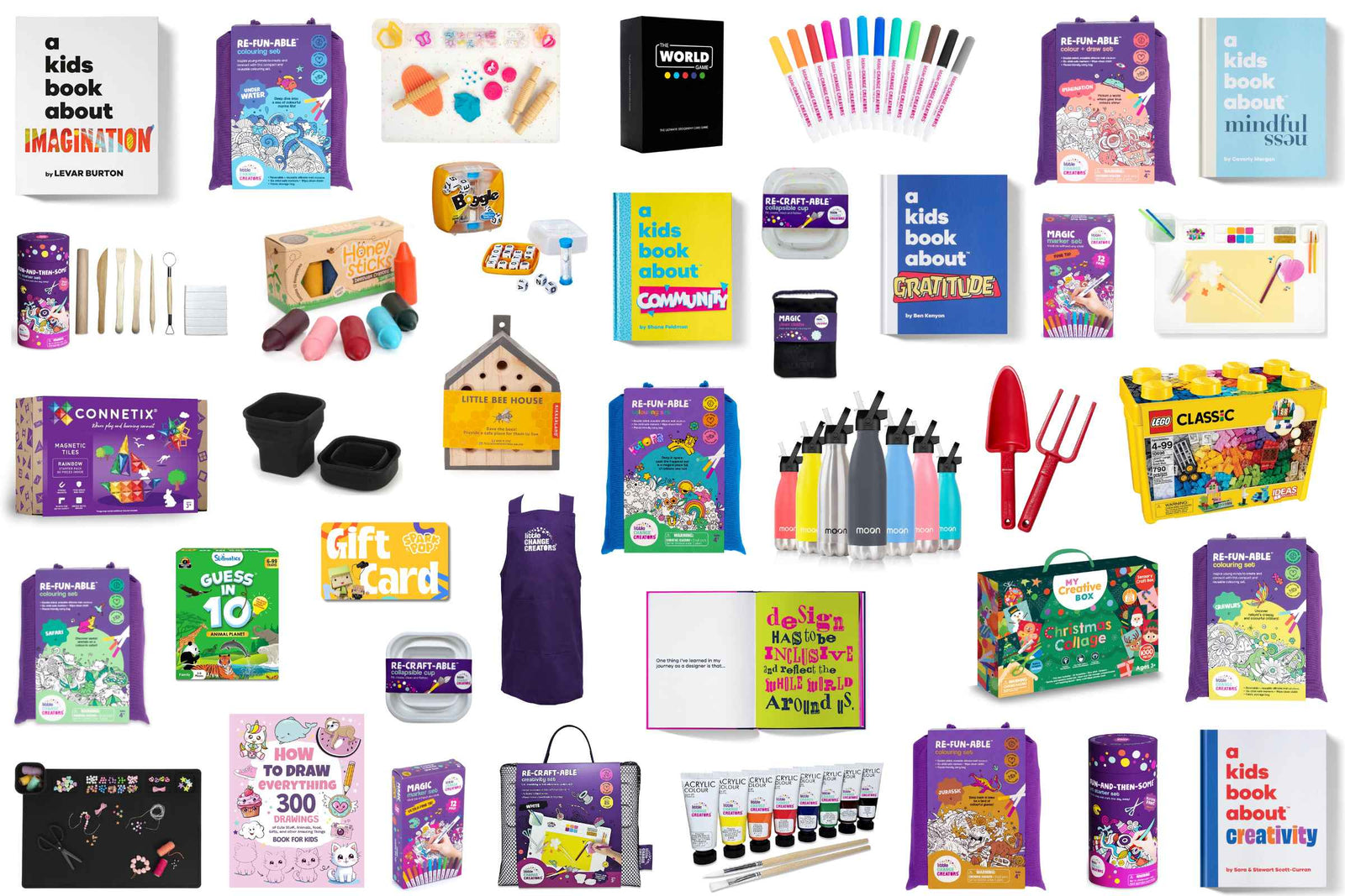 Collage image of ideas for Family Gifts for Christmas.