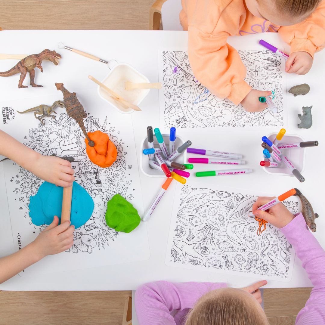 Re-FUN-able™ Individual Reusable Silicone Colouring Mats