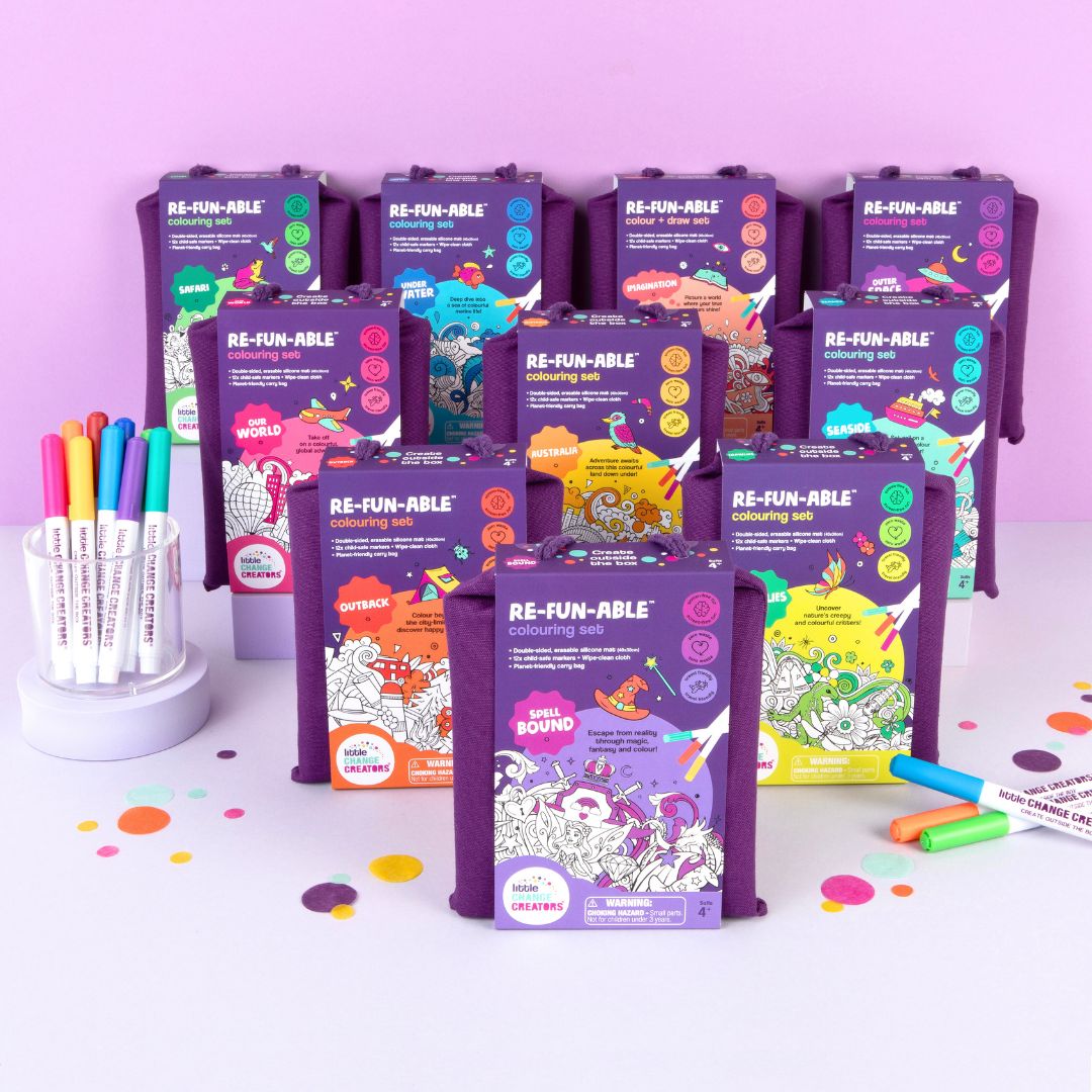 Re-FUN-able™ Reusable Silicone Colouring Packs