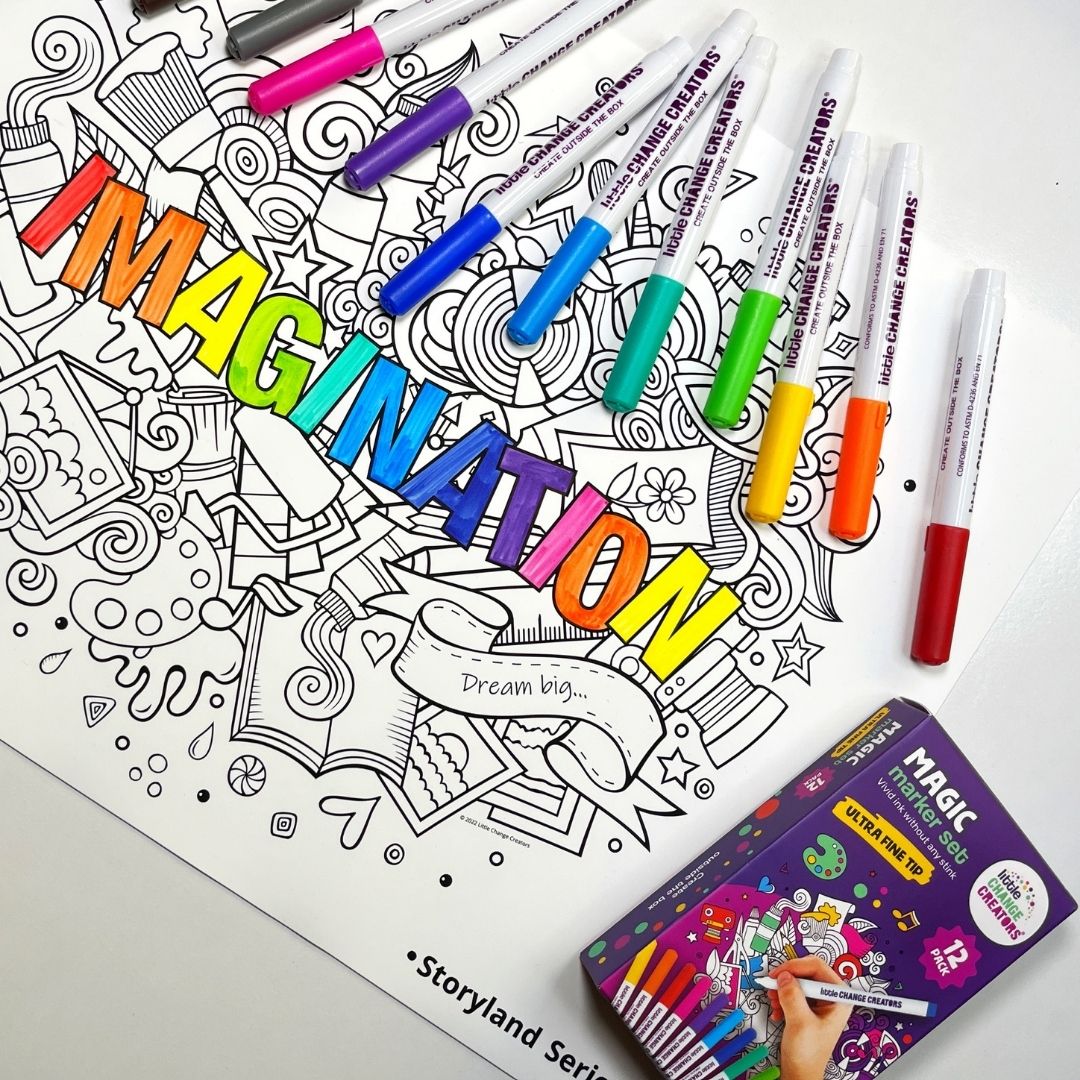 Magic Marker Pens & Erasers