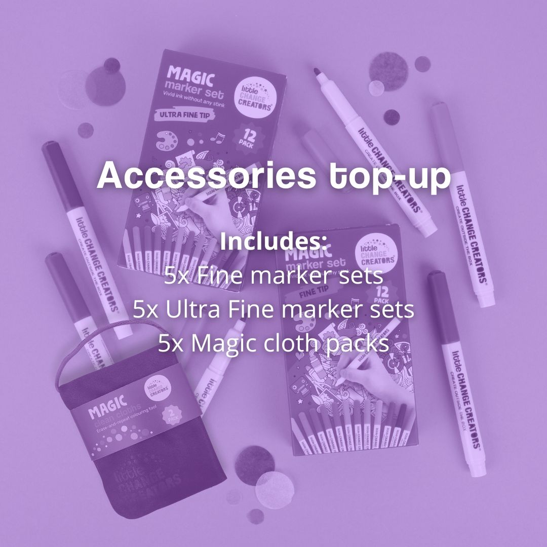 Image of accessories top up set with description of included items