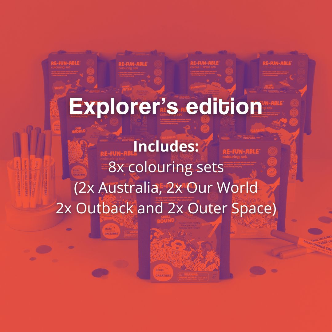 Image of explorers pack set with description of included packs