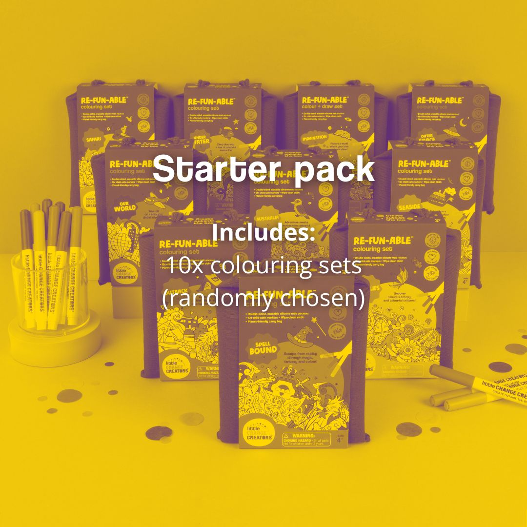 Image of starter pack set with description of included packs