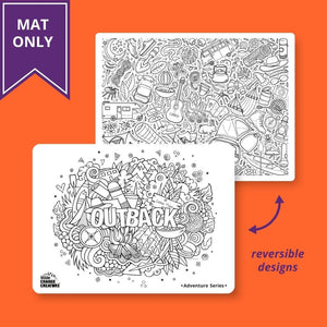 Outback Double Sided Reusable Colouring Mat Only