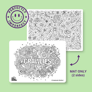 Crawlies Imperfect Double Sided Reusable Colouring Mat