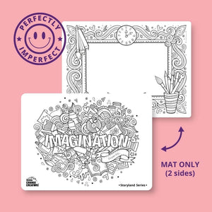 Imagination Imperfect Double Sided Reusable Colouring Mat