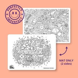 Outback Imperfect Double Sided Reusable Colouring Mat