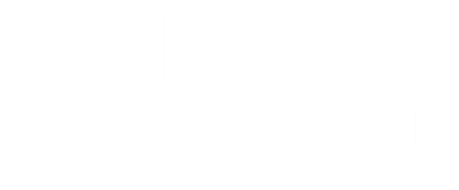 The Guardian logo in white