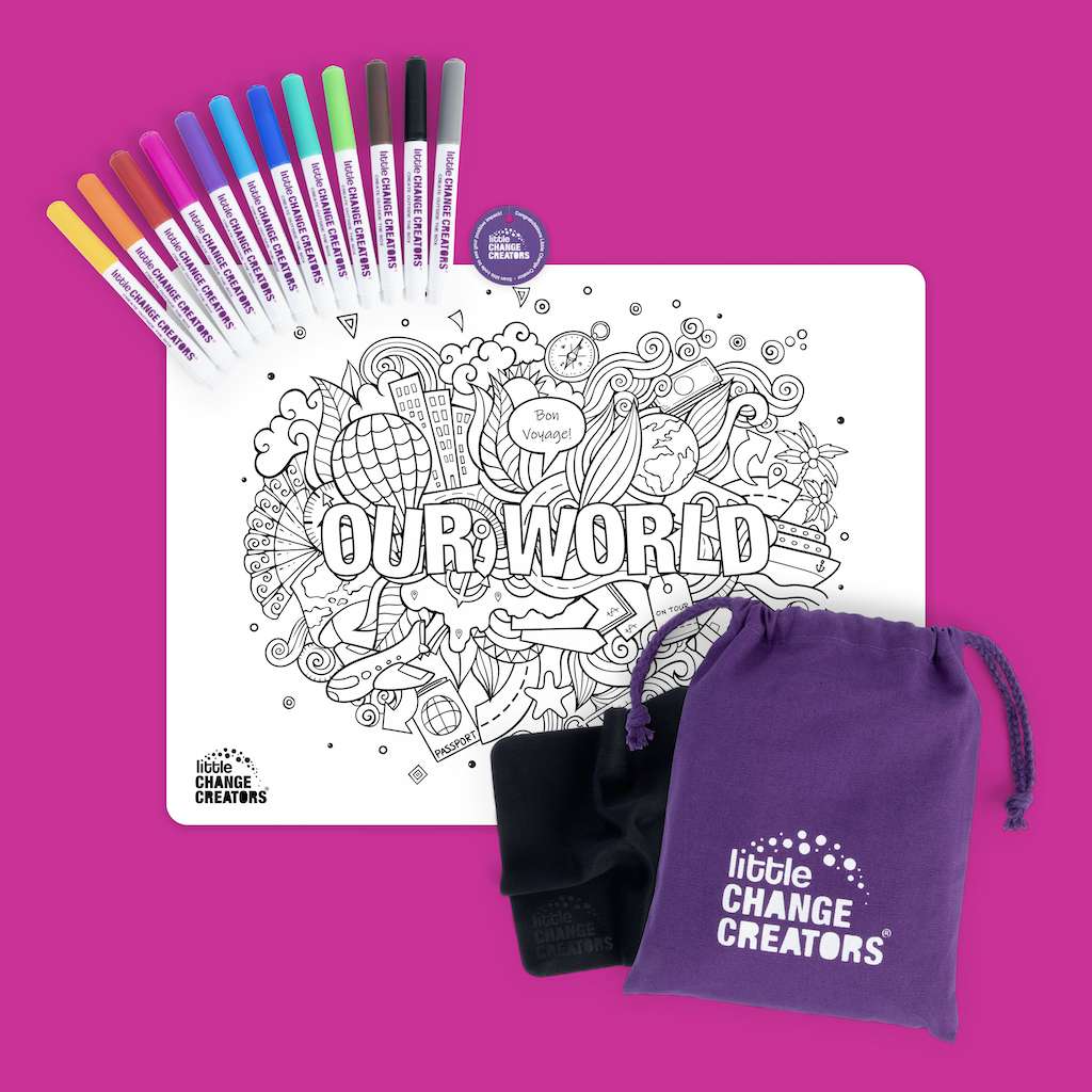 Our world colouring sets for endless scribble fun