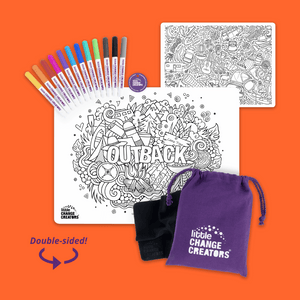 Outback double sided silicone colouring set